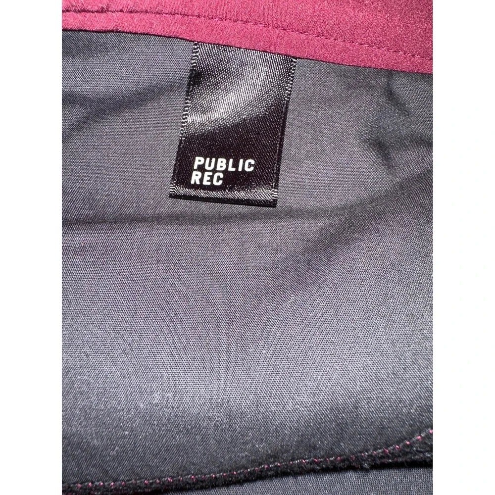Public Rec Pants Mens 32x29 (Tag 32/32) Workday 5 Pocket Chino‎ Stretch Burgandy